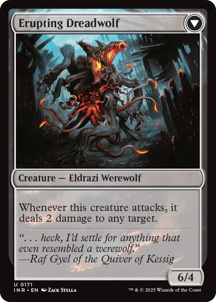 Smoldering Werewolf // Erupting Dreadwolf [Innistrad Remastered] | Pegasus Games WI