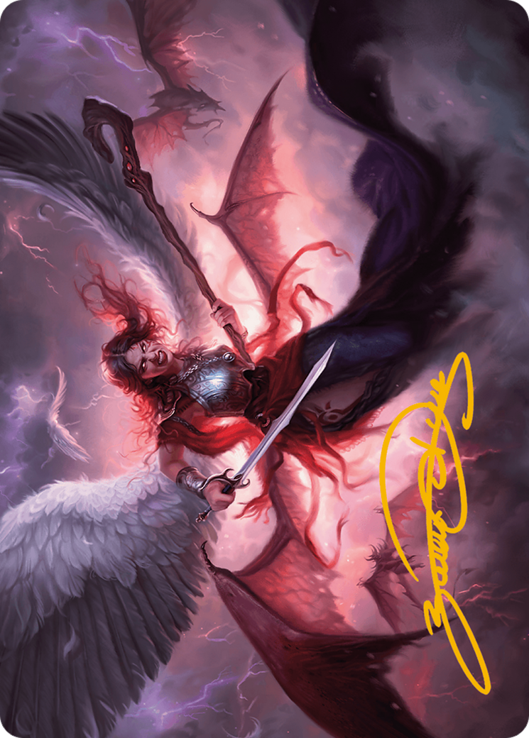 Kaalia of the Vast Art Card (Gold-Stamped Signature) [Modern Horizons 3 Art Series] | Pegasus Games WI