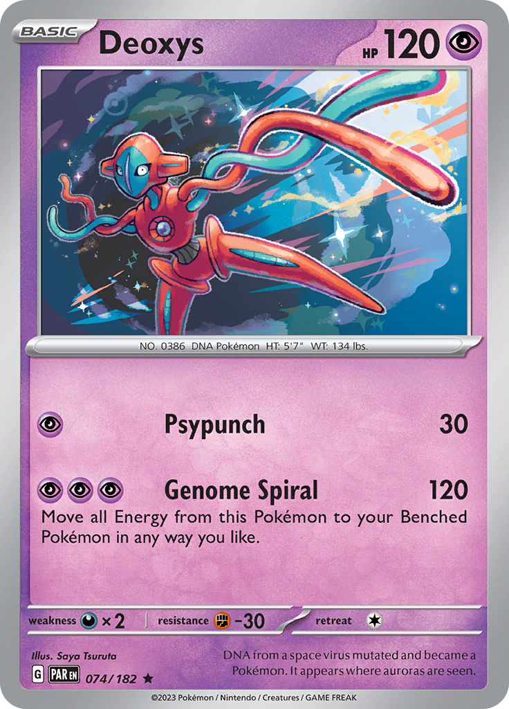 Deoxys (074/182) [Scarlet & Violet: Paradox Rift] | Pegasus Games WI