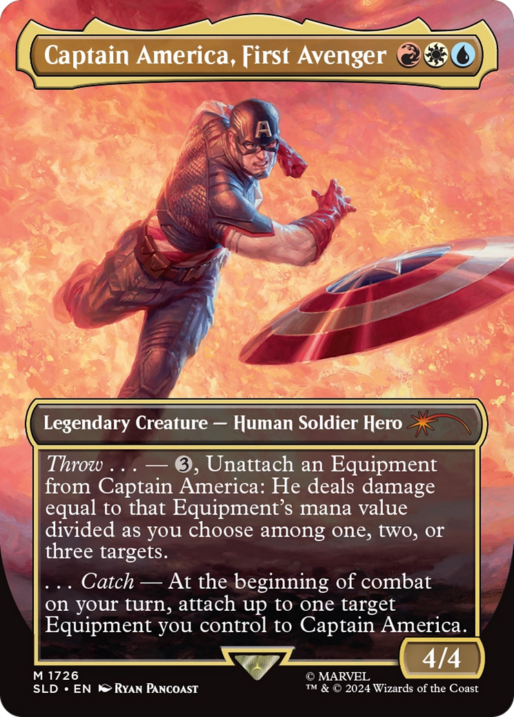 Captain America, First Avenger (Rainbow Foil) [Secret Lair Drop Series] | Pegasus Games WI