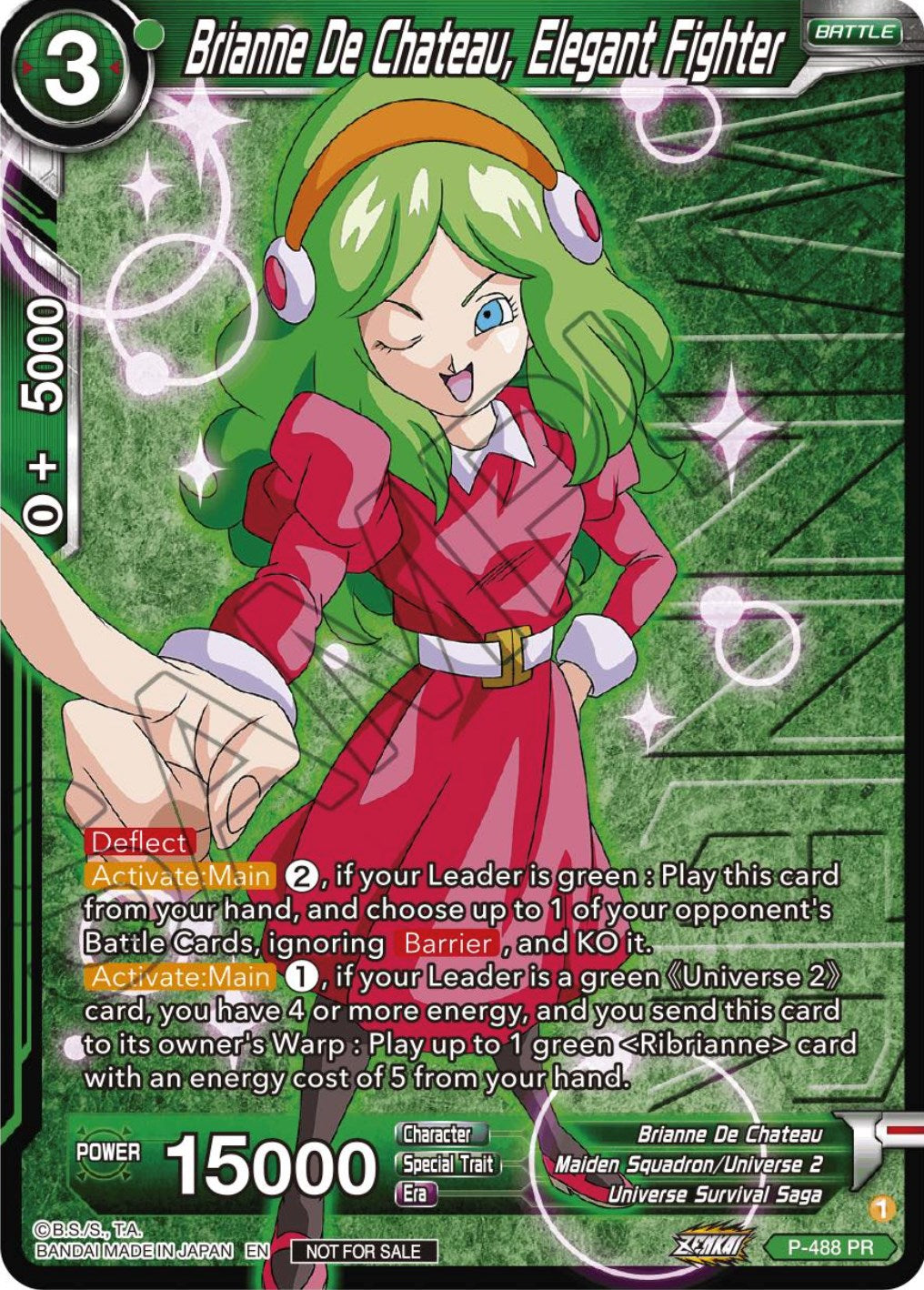 Brianne De Chateau, Elegant Fighter (Zenkai Series Tournament Pack Vol.3 Winner) (P-488) [Tournament Promotion Cards] | Pegasus Games WI