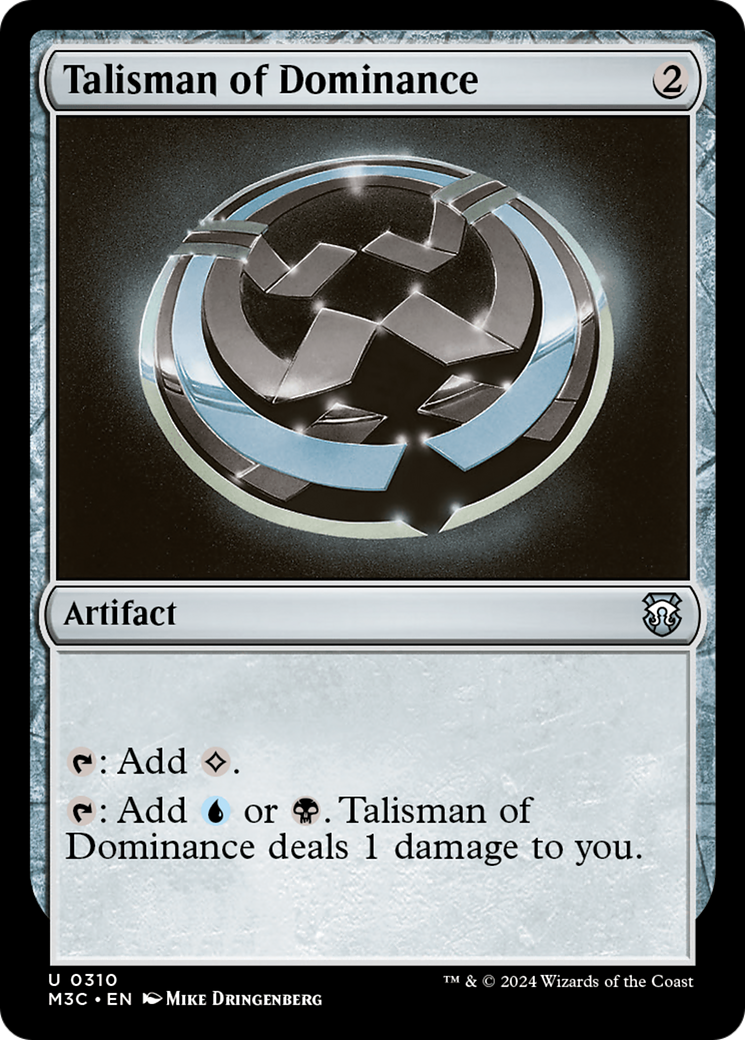 Talisman of Dominance (Ripple Foil) [Modern Horizons 3 Commander] | Pegasus Games WI