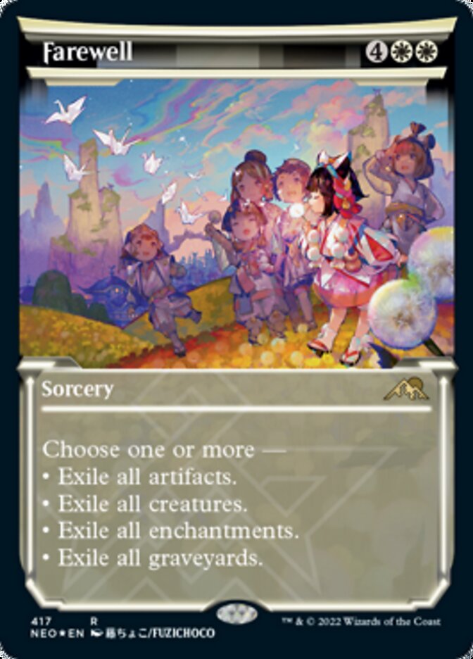 Farewell (Showcase) (Foil Etched) [Kamigawa: Neon Dynasty] | Pegasus Games WI