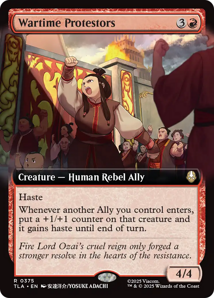 Wartime Protestors (Extended Art) [Avatar: The Last Airbender] | Pegasus Games WI