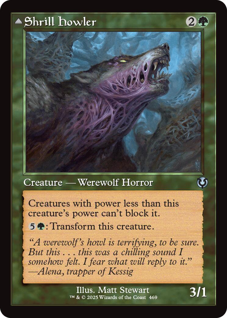 Shrill Howler // Howling Chorus (Retro Frame) [Innistrad Remastered] | Pegasus Games WI