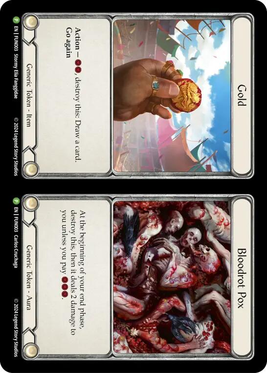 Cracker Bauble // Gold and Bloodrot Pox [LGS360-FUN003] (Promo) | Pegasus Games WI