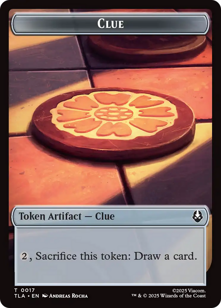Monk // Clue (0017) Double-Sided Token [Avatar: The Last Airbender Tokens] | Pegasus Games WI