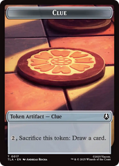 Monk // Clue (0017) Double-Sided Token [Avatar: The Last Airbender Tokens] | Pegasus Games WI