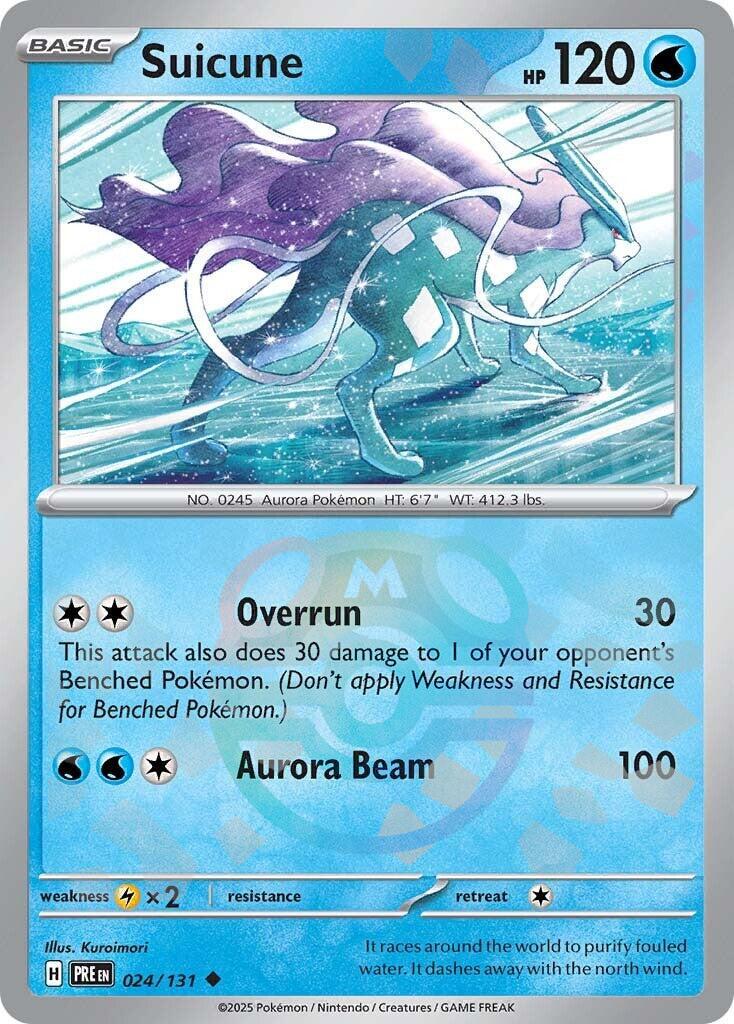 Suicune (024/131) (Master Ball Pattern) [Scarlet & Violet: Prismatic Evolutions] | Pegasus Games WI