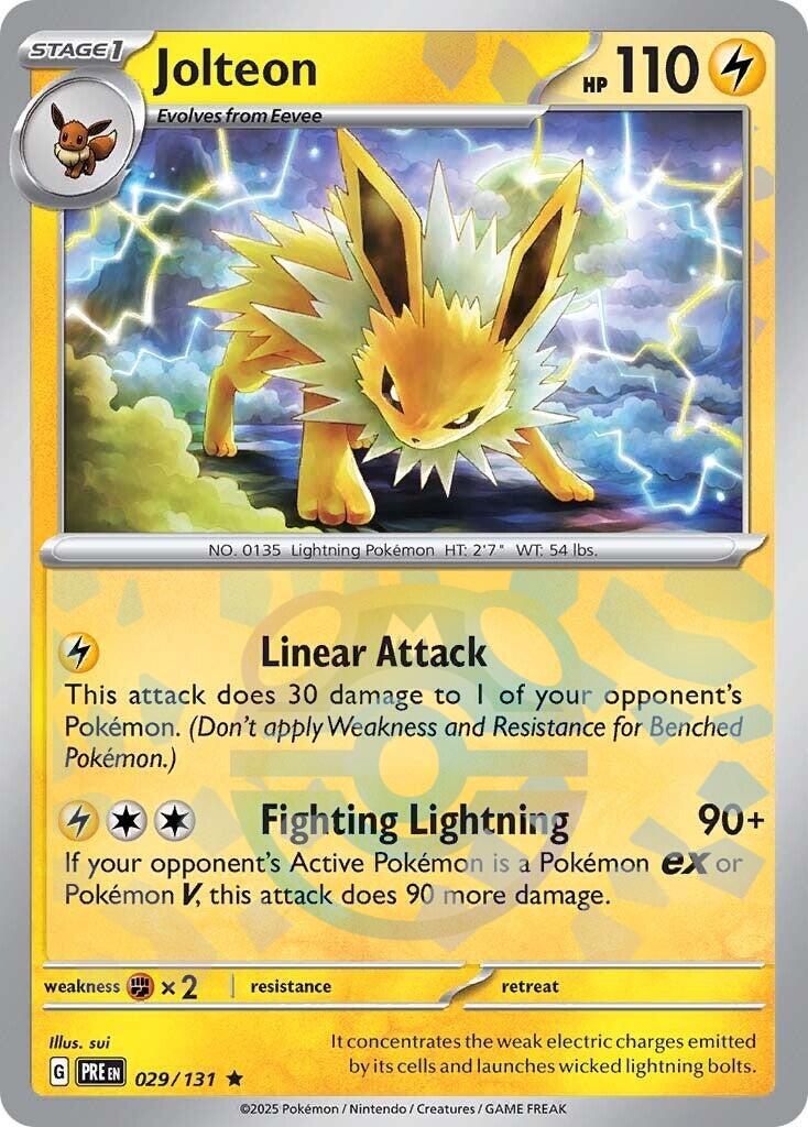 Jolteon (029/131) (Master Ball Pattern) [Scarlet & Violet: Prismatic Evolutions] | Pegasus Games WI