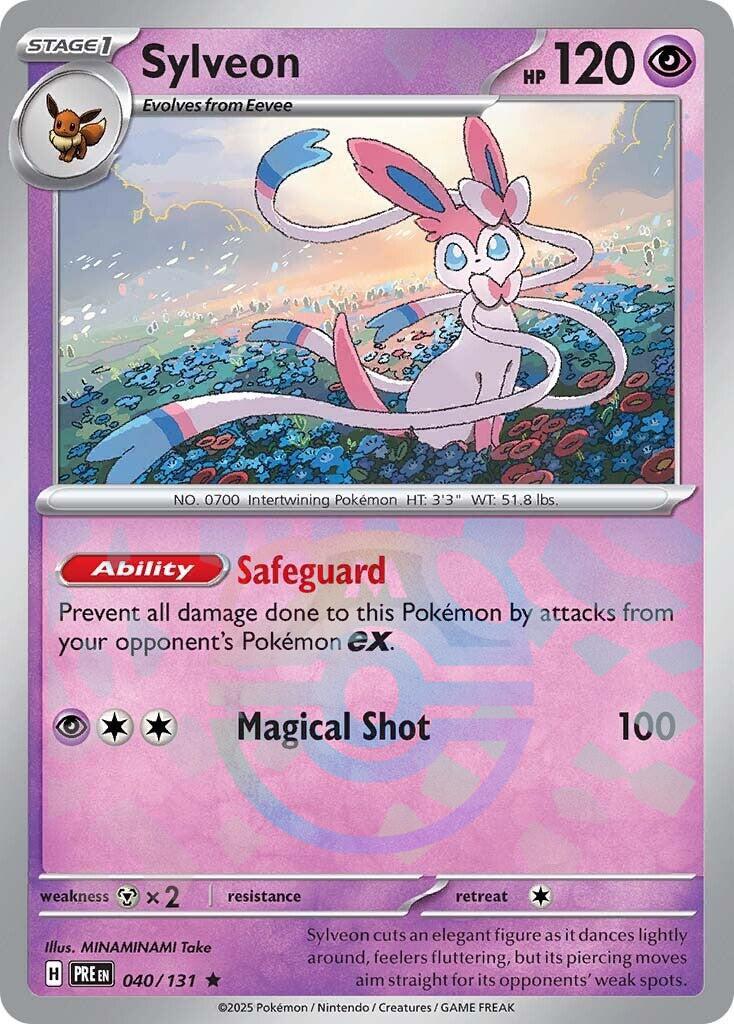 Sylveon (040/131) (Master Ball Pattern) [Scarlet & Violet: Prismatic Evolutions] | Pegasus Games WI