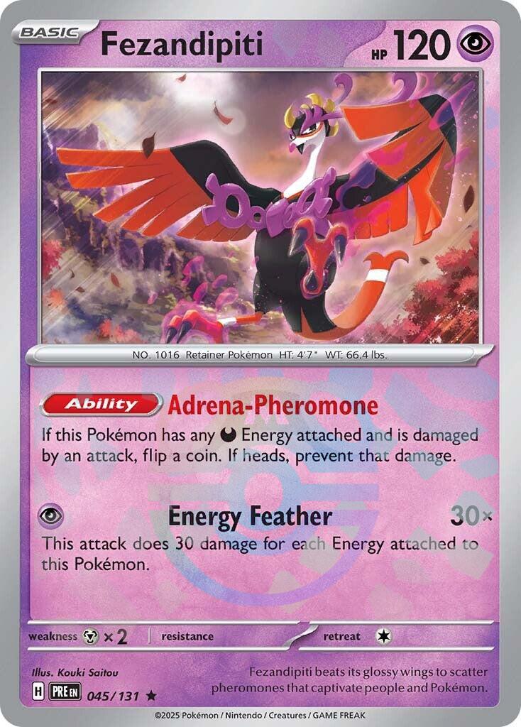 Fezandipiti (045/131) (Master Ball Pattern) [Scarlet & Violet: Prismatic Evolutions] | Pegasus Games WI