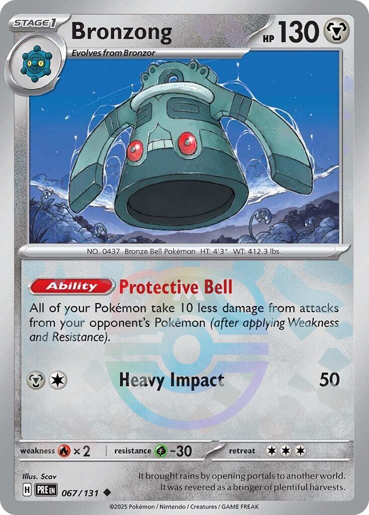 Bronzong (067/131) (Master Ball Pattern) [Scarlet & Violet: Prismatic Evolutions] | Pegasus Games WI