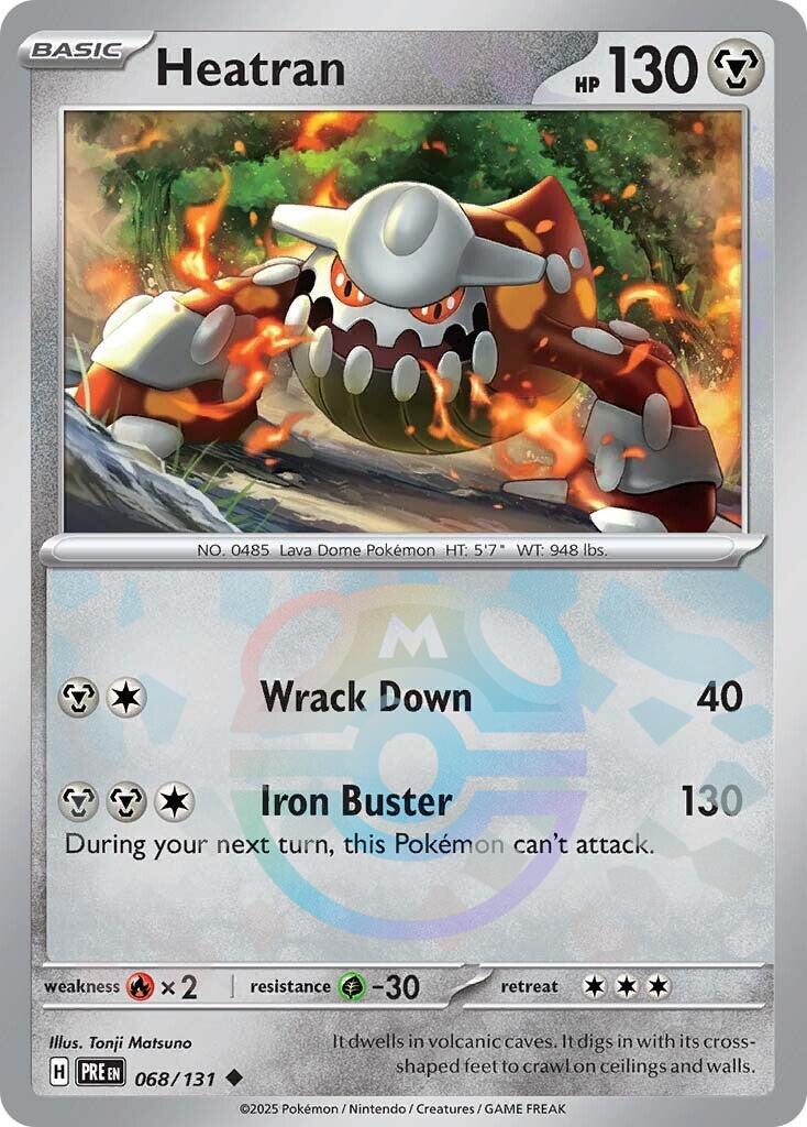 Heatran (068/131) (Master Ball Pattern) [Scarlet & Violet: Prismatic Evolutions] | Pegasus Games WI