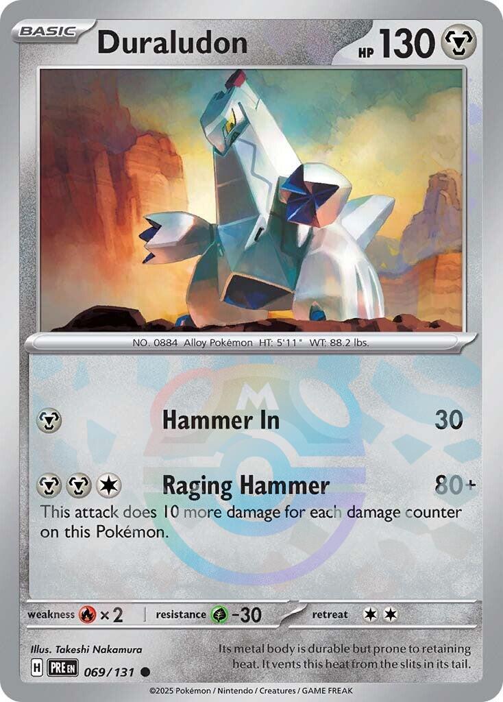Duraludon (069/131) (Master Ball Pattern) [Scarlet & Violet: Prismatic Evolutions] | Pegasus Games WI