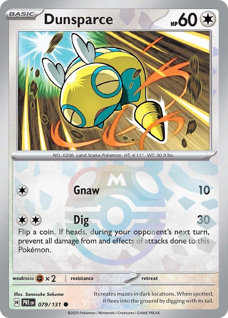 Dunsparce (079/131) (Master Ball Pattern) [Scarlet & Violet: Prismatic Evolutions] | Pegasus Games WI