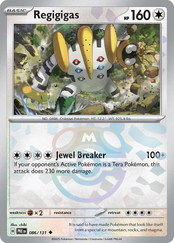 Regigigas (086/131) (Master Ball Pattern) [Scarlet & Violet: Prismatic Evolutions] | Pegasus Games WI