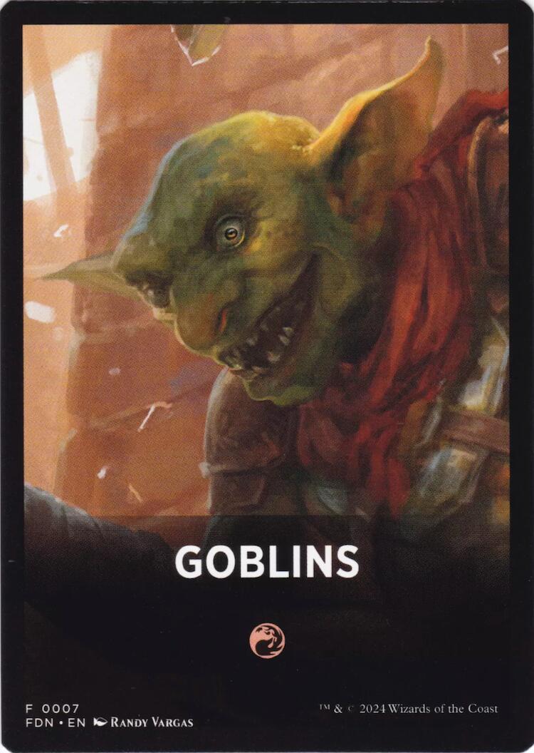Goblins Theme Card [Foundations Tokens] | Pegasus Games WI