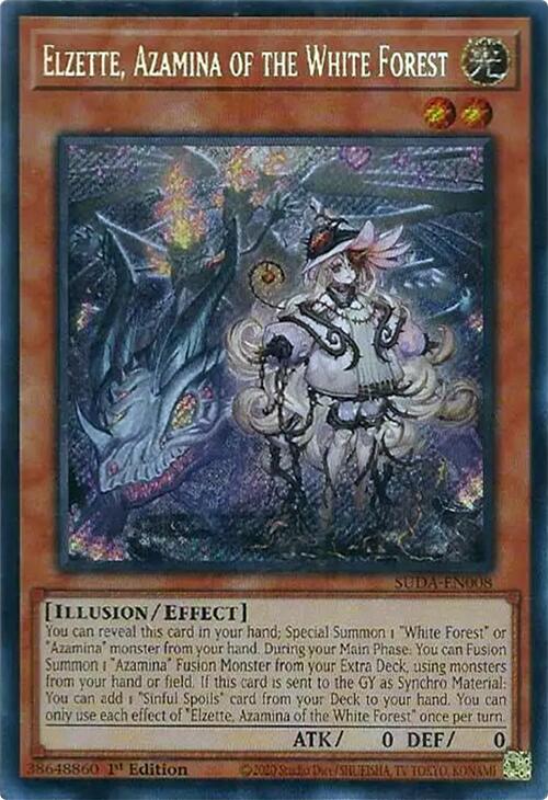 Elzette, Azamina of the White Forest [SUDA-EN008] Secret Rare | Pegasus Games WI