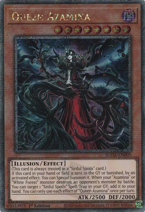 Queen Azamina (Quarter Century Secret Rare) [SUDA-EN009] Quarter Century Secret Rare | Pegasus Games WI