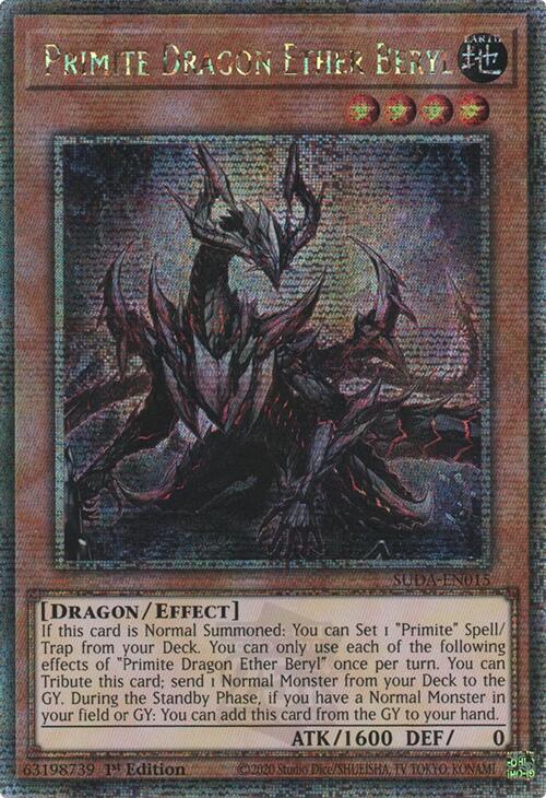 Primite Dragon Ether Beryl (Quarter Century Secret Rare) [SUDA-EN015] Quarter Century Secret Rare | Pegasus Games WI