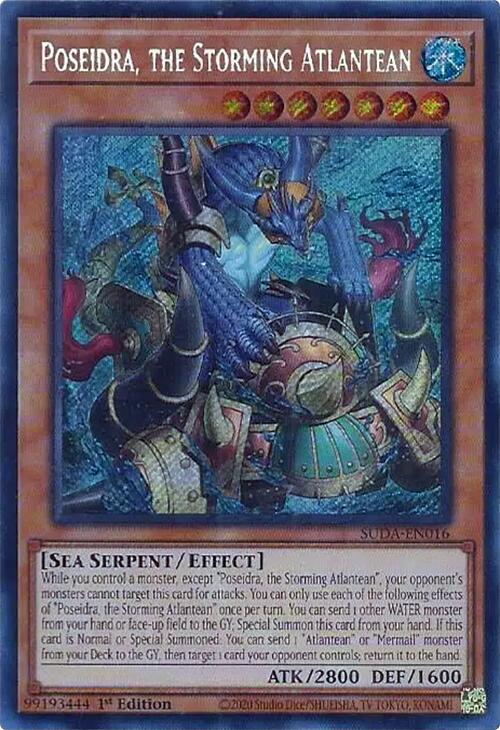 Poseidra, the Storming Atlantean [SUDA-EN016] Secret Rare | Pegasus Games WI