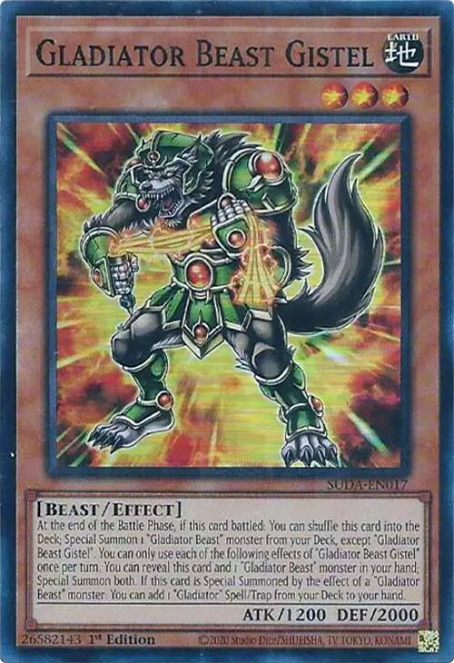 Gladiator Beast Gistel [SUDA-EN017] Super Rare | Pegasus Games WI