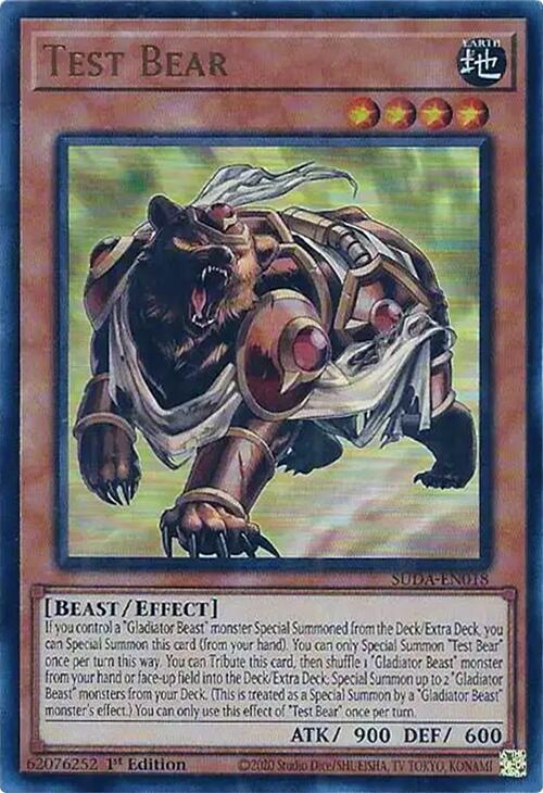 Test Bear [SUDA-EN018] Ultra Rare | Pegasus Games WI