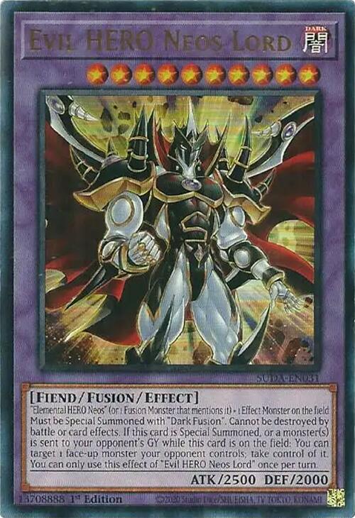 Evil HERO Neos Lord [SUDA-EN031] Ultra Rare | Pegasus Games WI