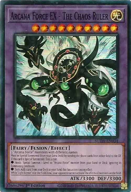 Arcana Force EX - The Chaos Ruler [SUDA-EN034] Super Rare | Pegasus Games WI