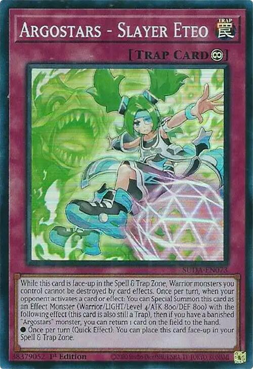 Argostars - Slayer Eteo [SUDA-EN073] Super Rare | Pegasus Games WI