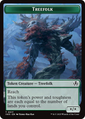 Treefolk // Emblem - Wrenn and Seven Double-Sided Token [Innistrad Remastered Tokens] | Pegasus Games WI