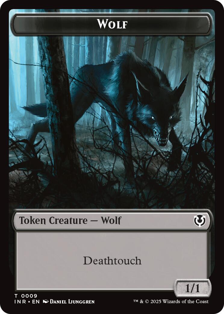 Wolf (0009) // Wolf (0018) Double-Sided Token [Innistrad Remastered Tokens] | Pegasus Games WI