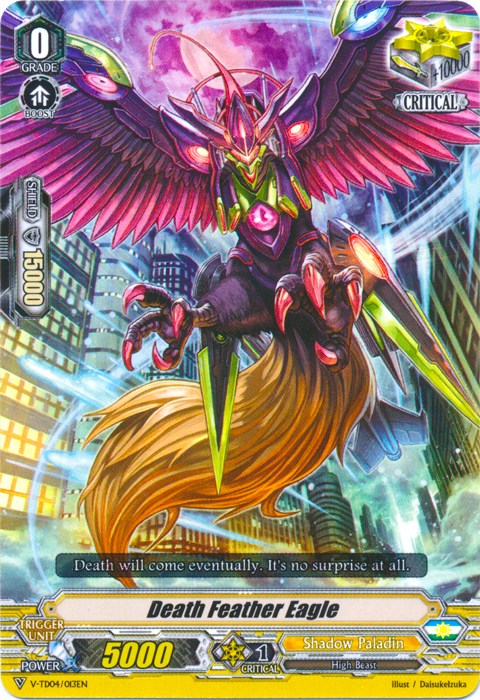 Death Feather Eagle (V-TD04/013EN) [Ren Suzugamori] | Pegasus Games WI