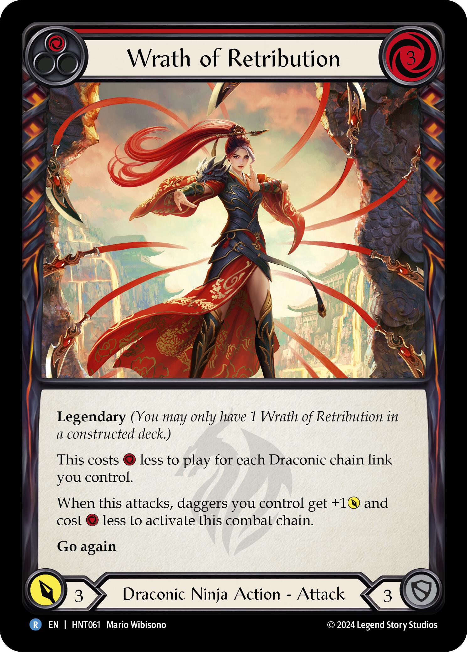 Wrath of Retribution (Red) [HNT061] (The Hunted)  Rainbow Foil | Pegasus Games WI