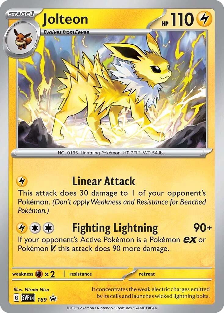 Jolteon (SVP169) [Scarlet & Violet: Black Star Promos] | Pegasus Games WI
