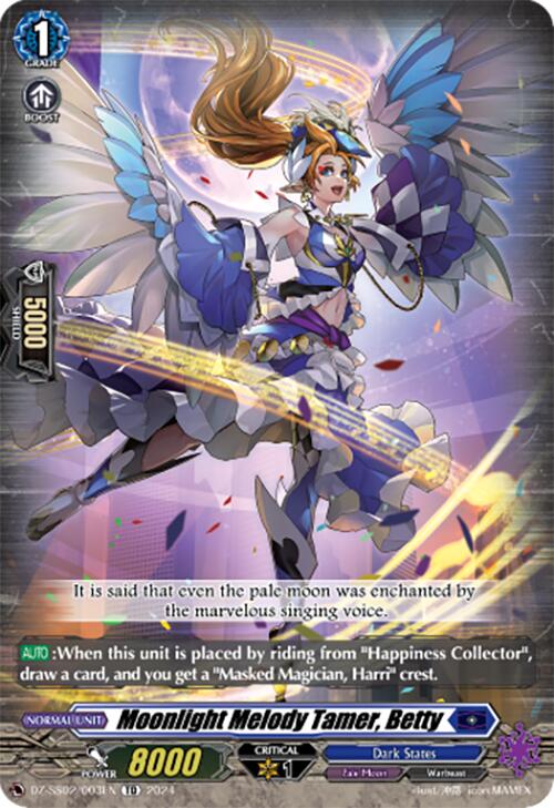 Moonlight Melody Tamer, Betty (DZ-SS02/003EN) [DZ-SS02: Stride Deckset -Harri-] | Pegasus Games WI
