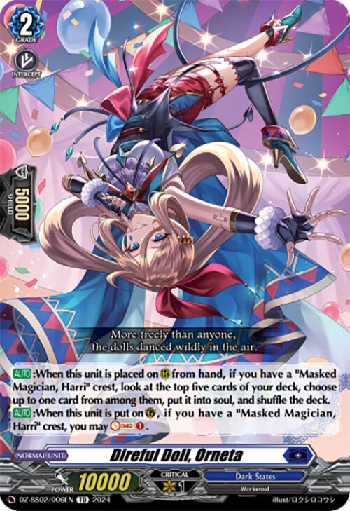 Direful Doll, Orneta (DZ-SS02/006EN) [DZ-SS02: Stride Deckset -Harri-] | Pegasus Games WI