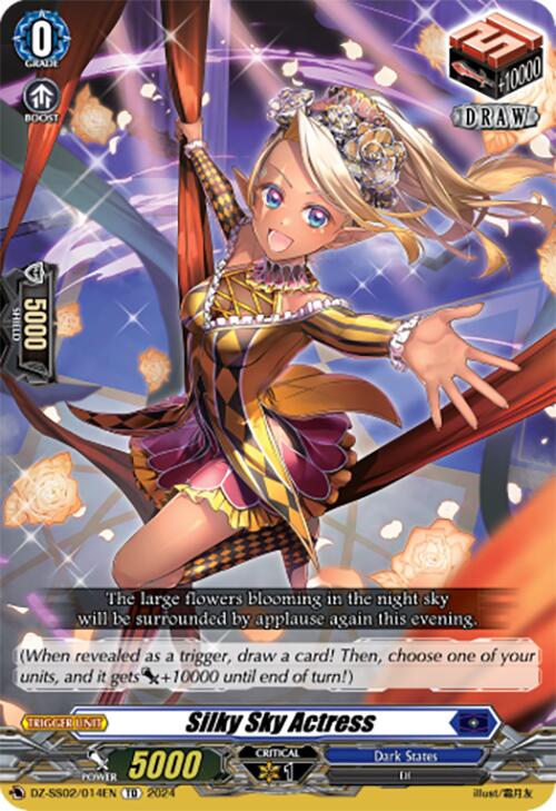 Silky Sky Actress (DZ-SS02/014EN) [DZ-SS02: Stride Deckset -Harri-] | Pegasus Games WI