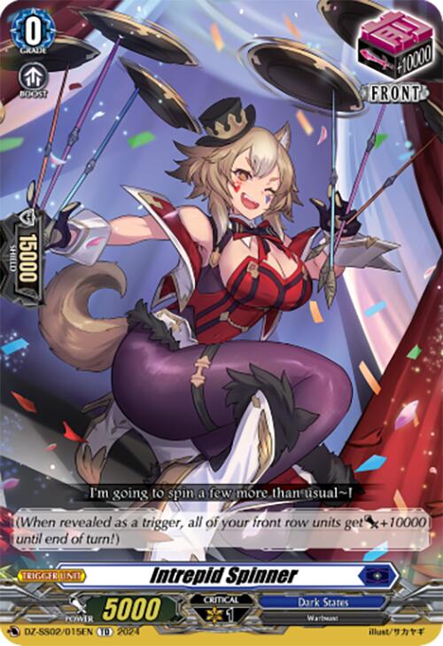 Intrepid Spinner (DZ-SS02/015EN) [DZ-SS02: Stride Deckset -Harri-] | Pegasus Games WI