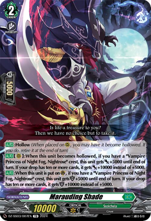 Marauding Shade (DZ-SS03/007EN) [DZ-SS03: Stride Deckset -Nightrose-] | Pegasus Games WI