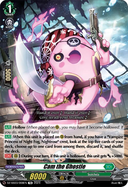 Cam the Ghostie (DZ-SS03/008EN) [DZ-SS03: Stride Deckset -Nightrose-] | Pegasus Games WI