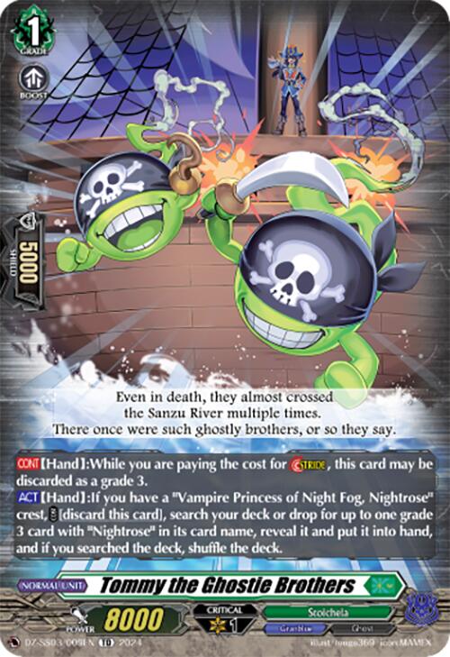 Tommy the Ghostie Brothers (DZ-SS03/009EN) [DZ-SS03: Stride Deckset -Nightrose-] | Pegasus Games WI