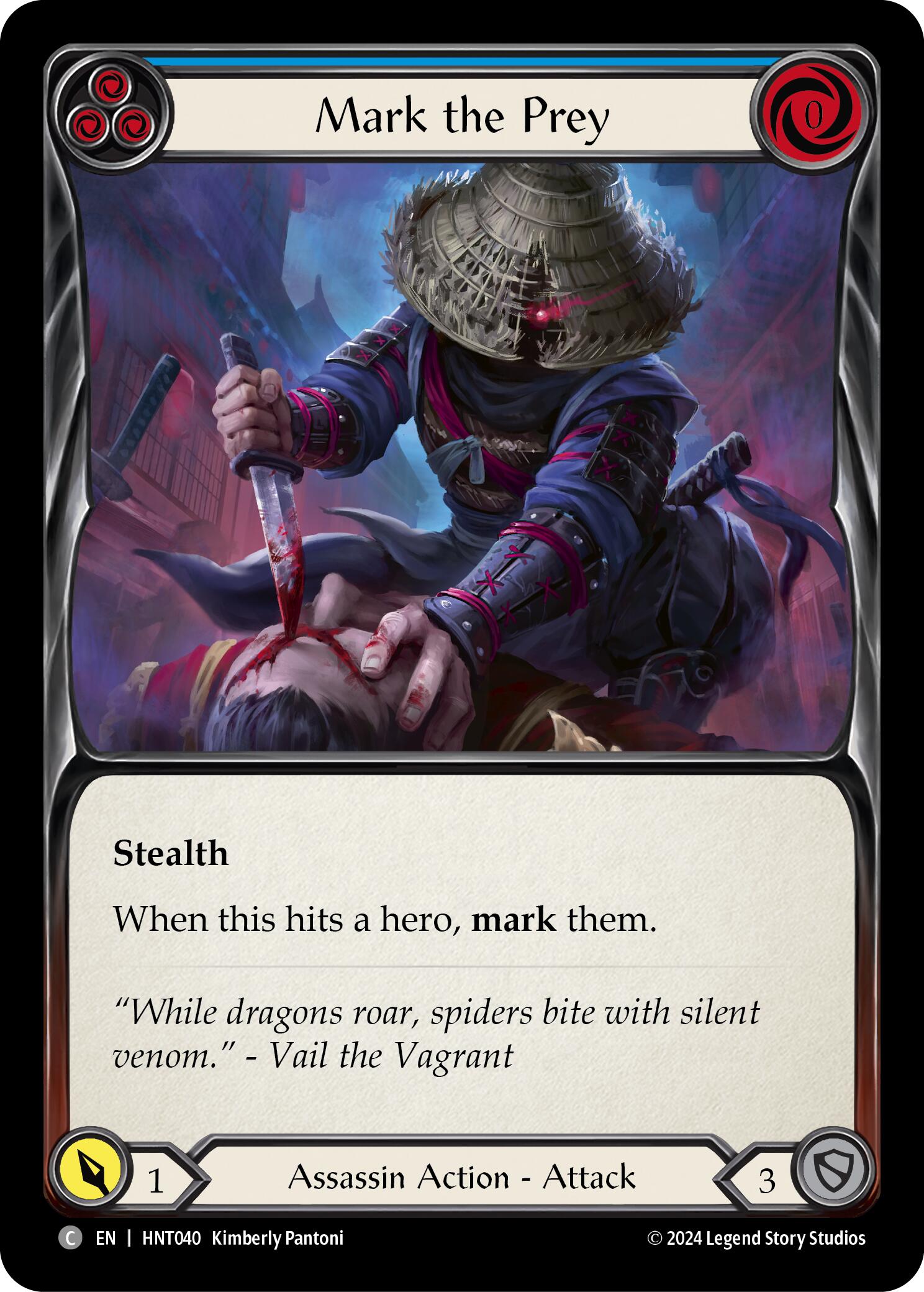 Mark the Prey (Blue) [HNT040] (The Hunted)  Rainbow Foil | Pegasus Games WI
