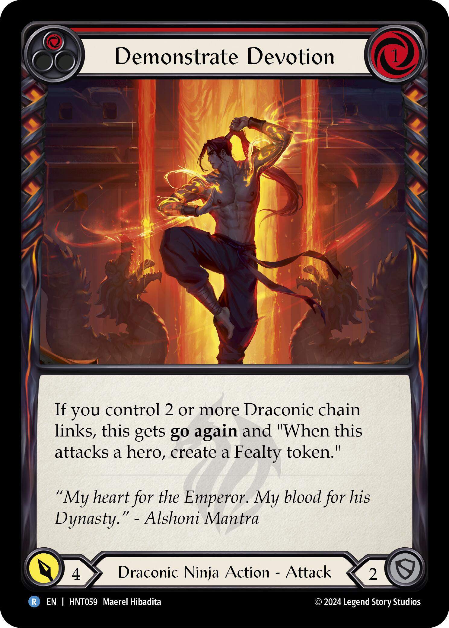 Demonstrate Devotion (Red) [HNT059] (The Hunted) | Pegasus Games WI