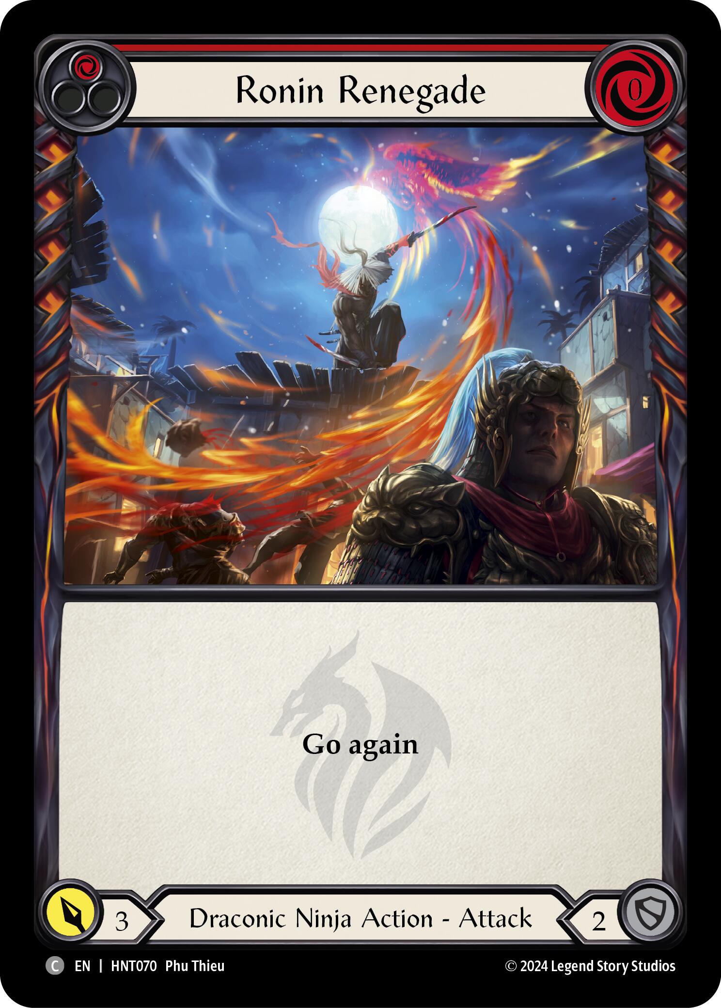 Ronin Renegade (Red) [HNT070] (The Hunted)  Rainbow Foil | Pegasus Games WI