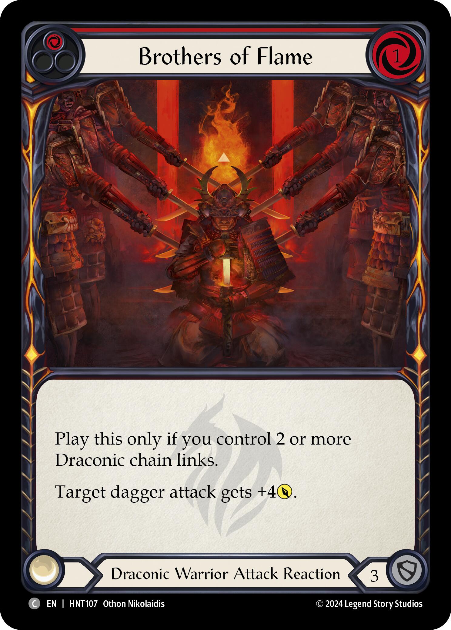 Brothers of Flame (Red) [HNT107] (The Hunted)  Rainbow Foil | Pegasus Games WI