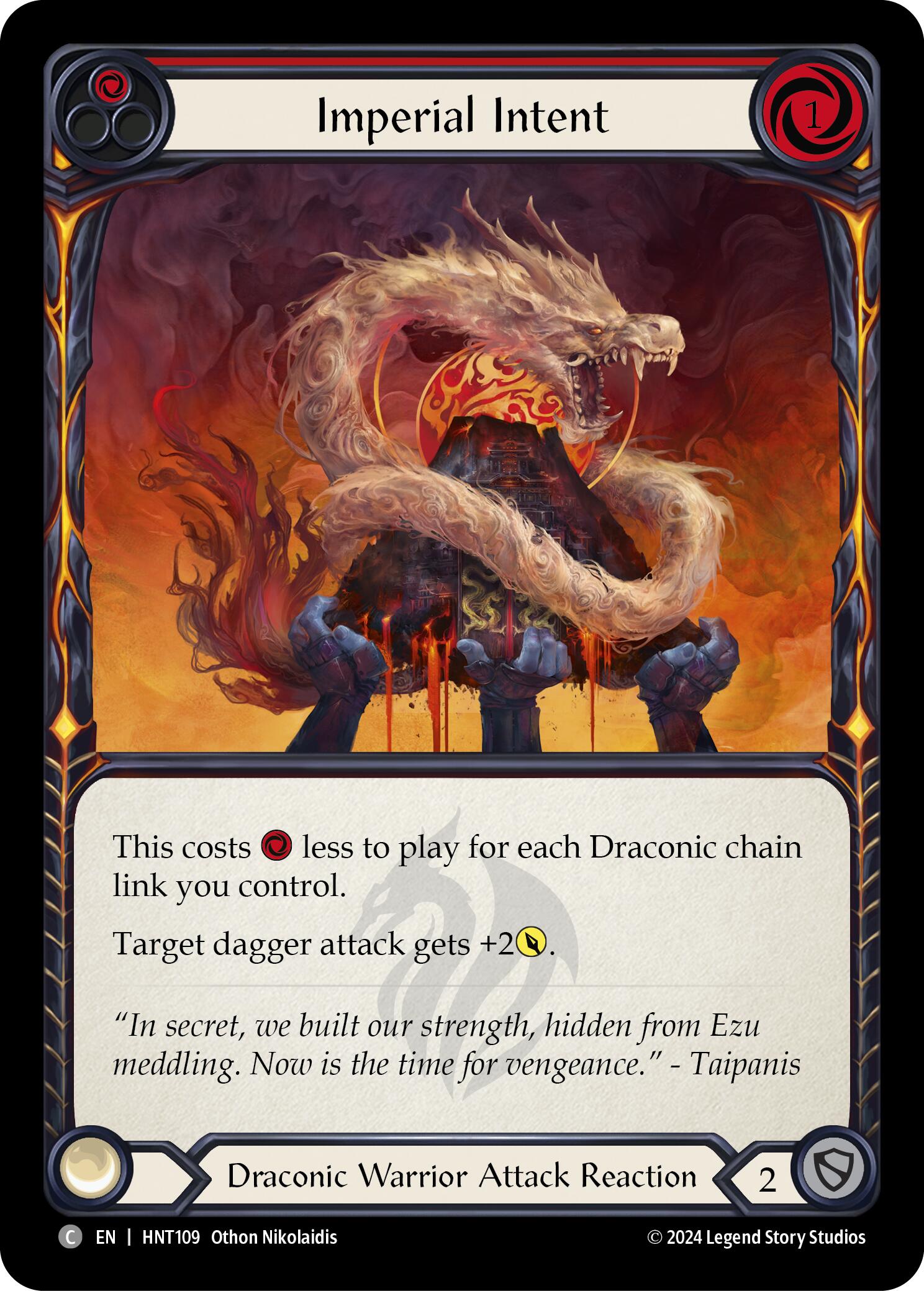 Imperial Intent (Red) [HNT109] (The Hunted)  Rainbow Foil | Pegasus Games WI