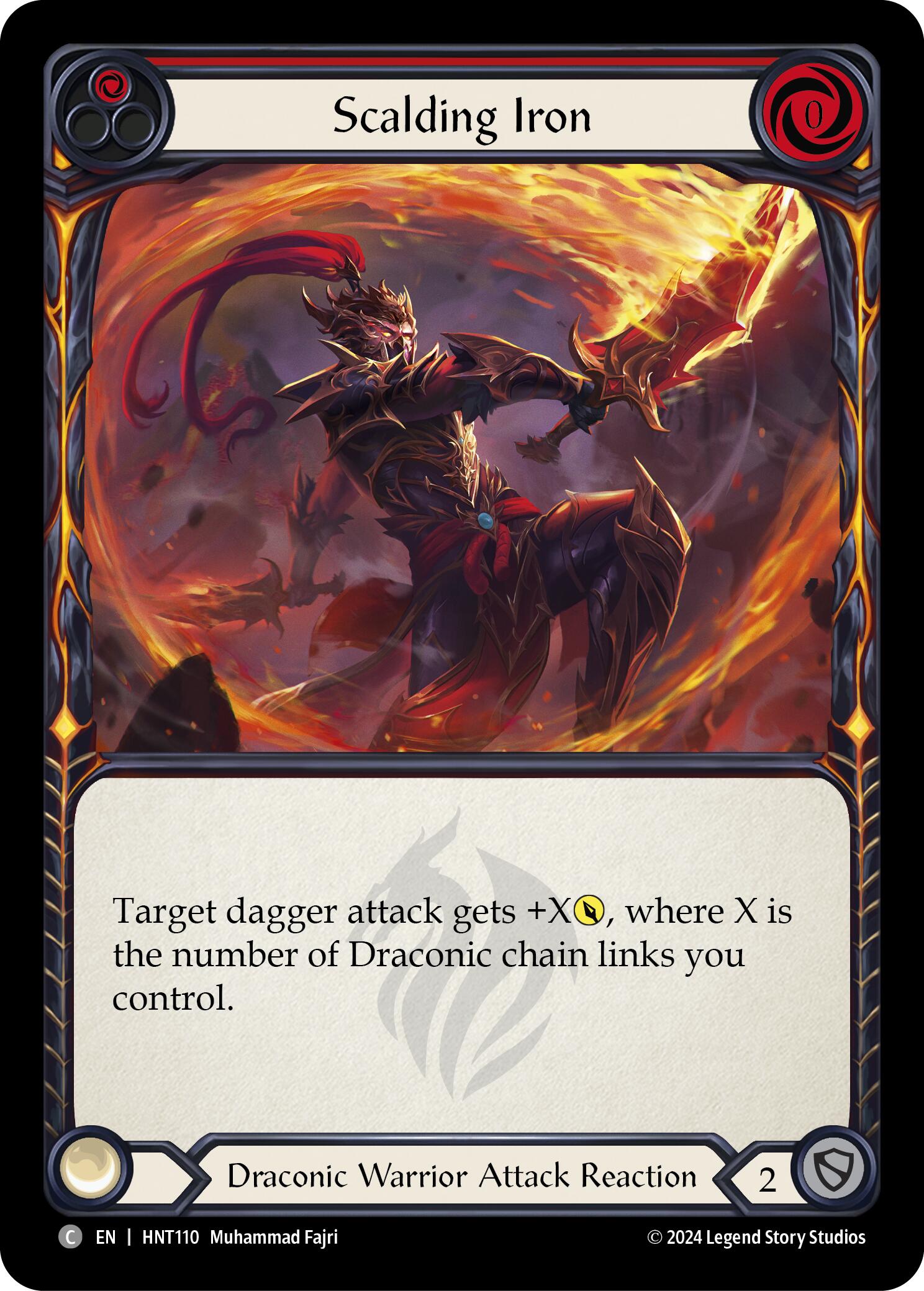 Scalding Iron (Red) [HNT110] (The Hunted)  Rainbow Foil | Pegasus Games WI