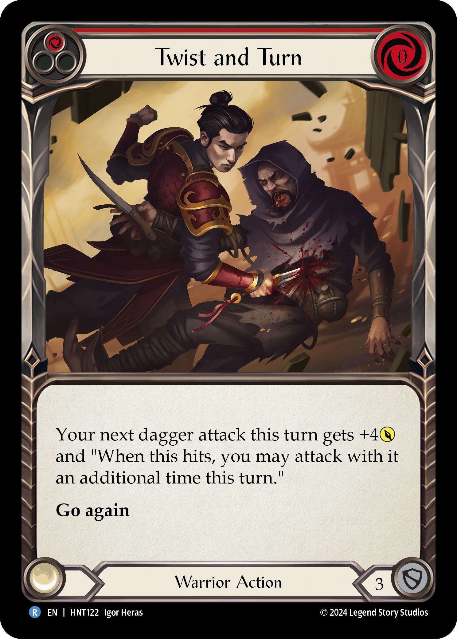 Twist and Turn (Red) [HNT122] (The Hunted)  Rainbow Foil | Pegasus Games WI